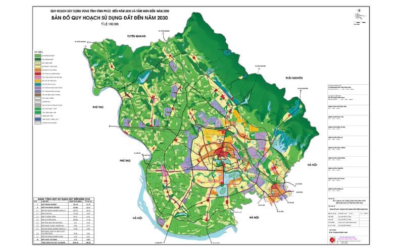 Bản đồ quy hoạch tỉnh tính đến năm 2030